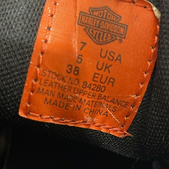 HARLEY DAVIDSON WOMEN'S TYLER MOTORCYCLE BOOTS ROUND TOE LEATHER - Picture 15 of 16